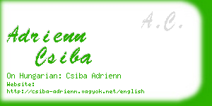 adrienn csiba business card